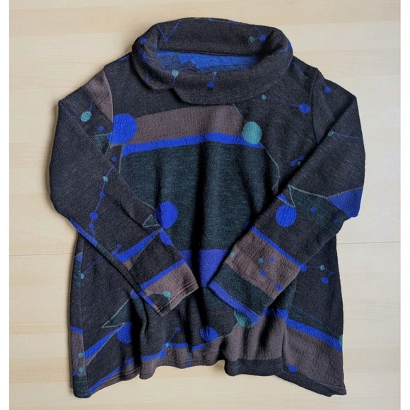 Matsuo international Sweaters - Sensounico Matsuo‎ Int. Made in Japan Wool Cowl Neck Art to wear Lagenlook